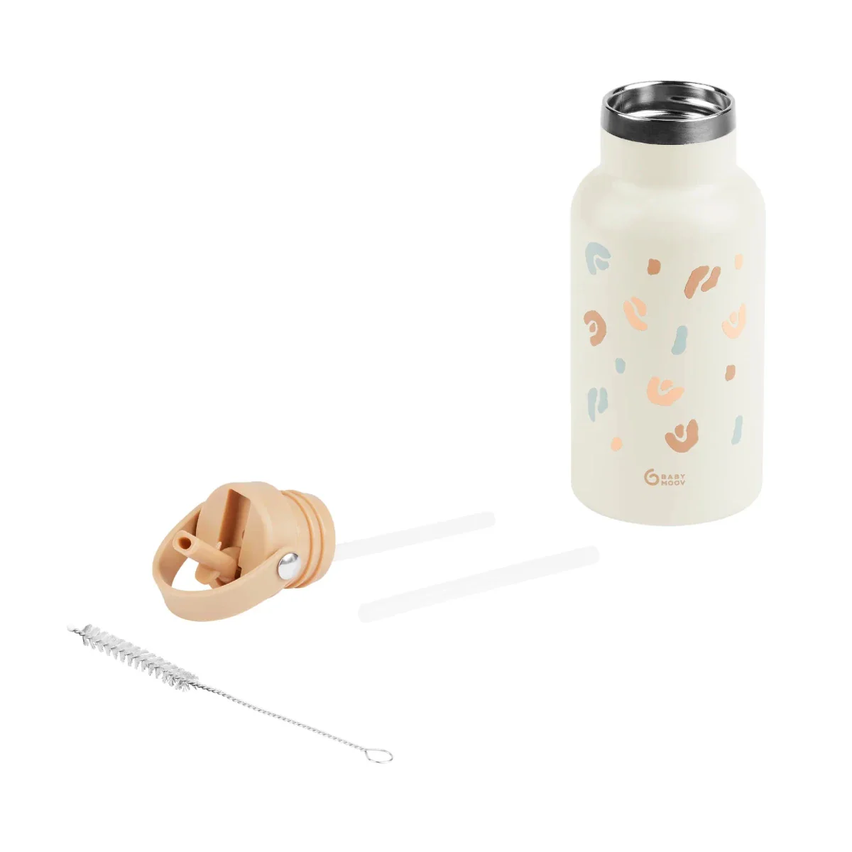 Babymoov Little Explorer Geïsoleerde RVS Drinkfles Ivory - Image 2