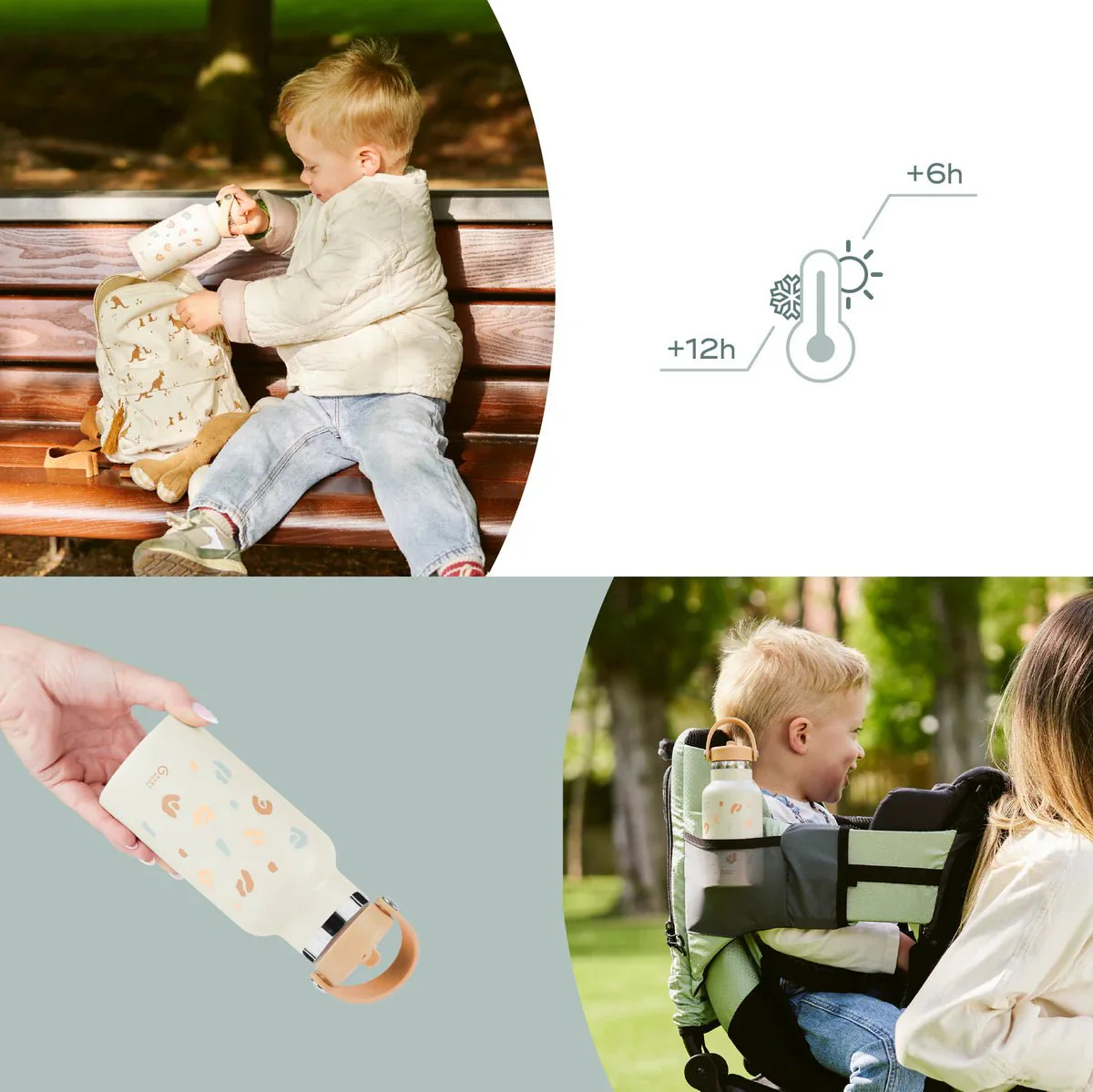 Babymoov Little Explorer Geïsoleerde RVS Drinkfles Ivory - Image 8