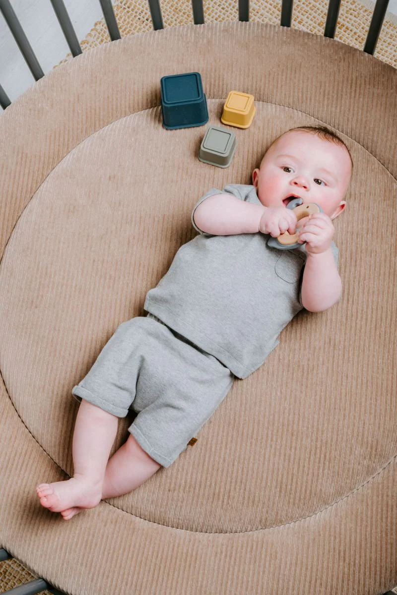 Baby's Only Baby Broekje Kort Melange Stonegreen - Image 3