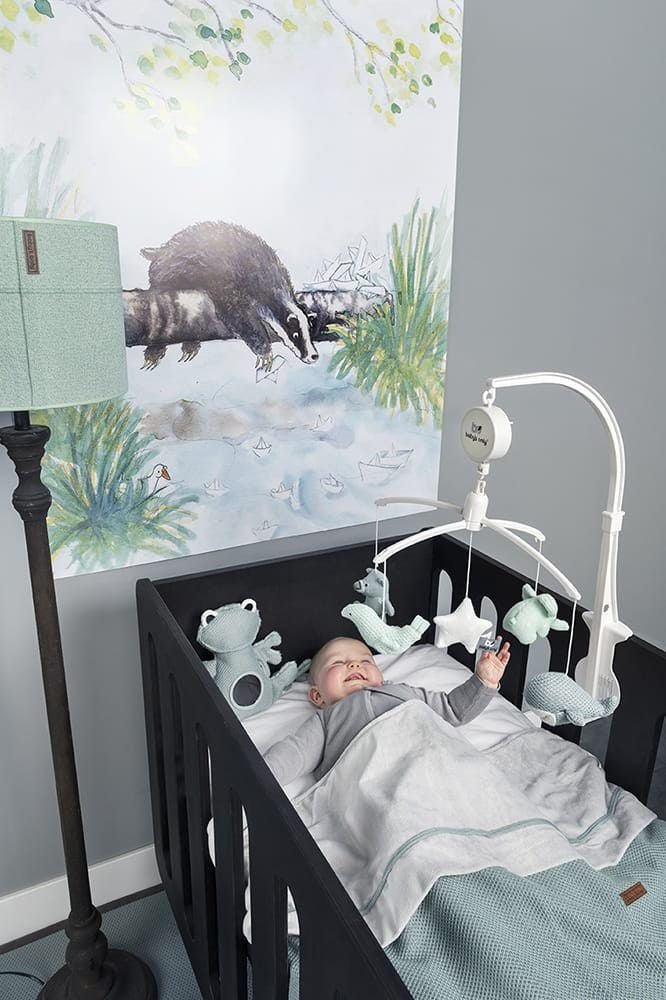 Baby's Only Dekbedovertrek Sparkle Melee Goudmint 100x135 cm - Image 3