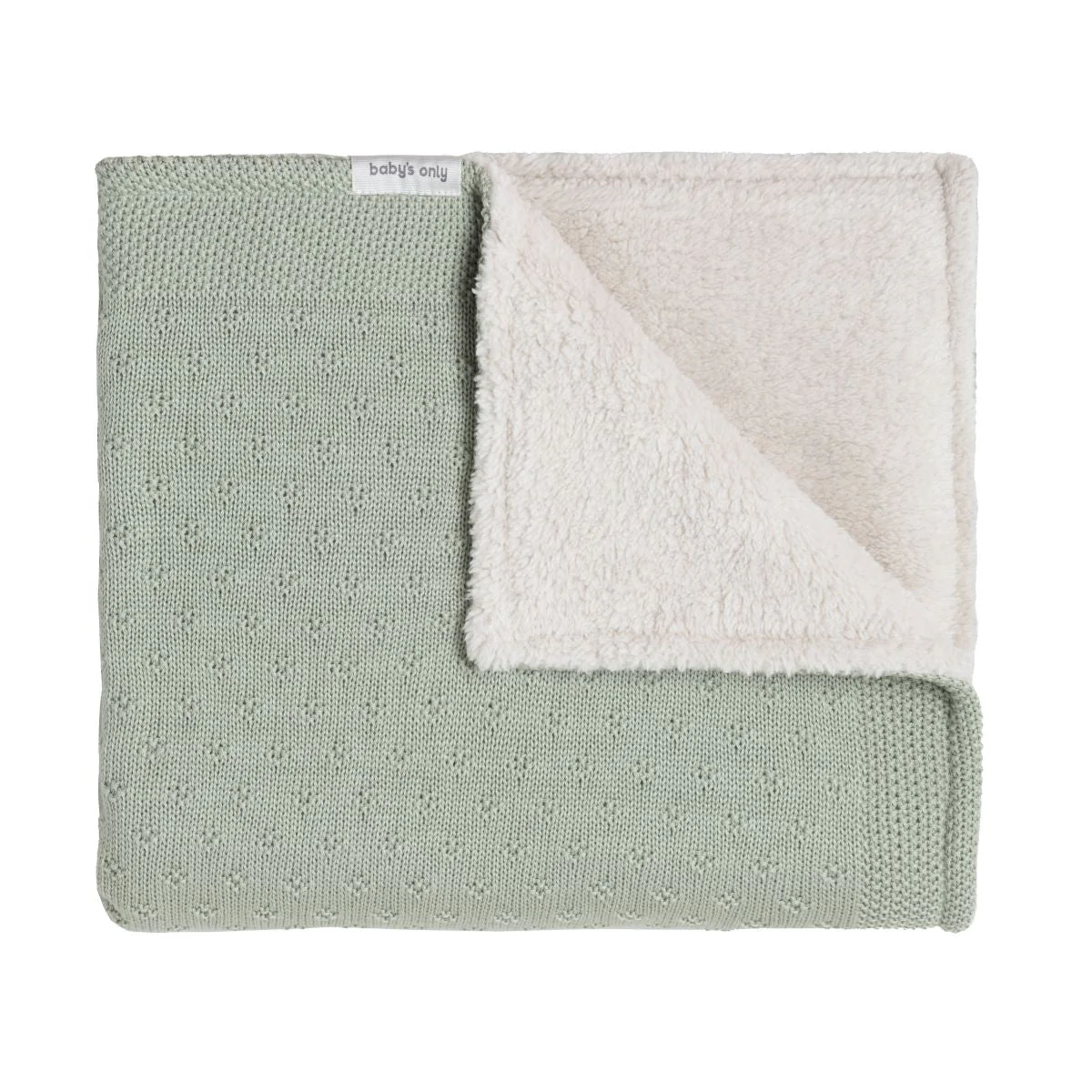 Baby's Only Wiegdeken 70X95Cm Teddy Mood Laurel Green