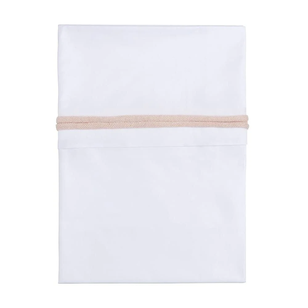 Baby's Only Wieglaken Gebreide Bies Blush/Wit