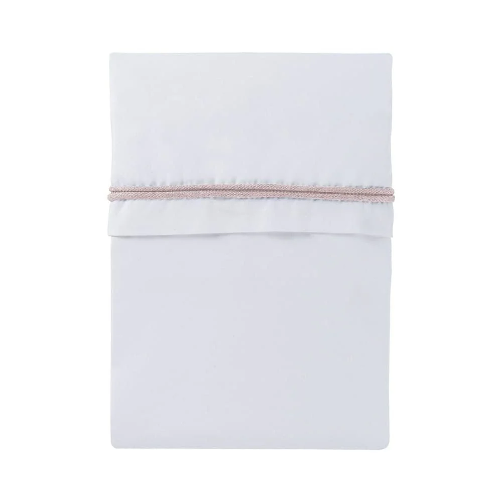Baby's Only Wieglaken Gebreide Bies Classic Roze/Wit 80x100cm