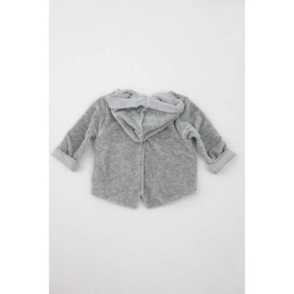 Bamboom Baby Vestje Met Capuchon Velvet Grijs Mele - Image 2