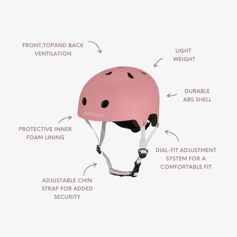 Banwood Kinderhelm Eco Raspberry - Image 4