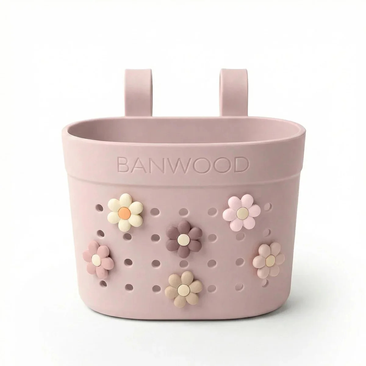 Banwood Kinderstep- en Fietsmandje Pin & Ride Faded Pink - Image 2