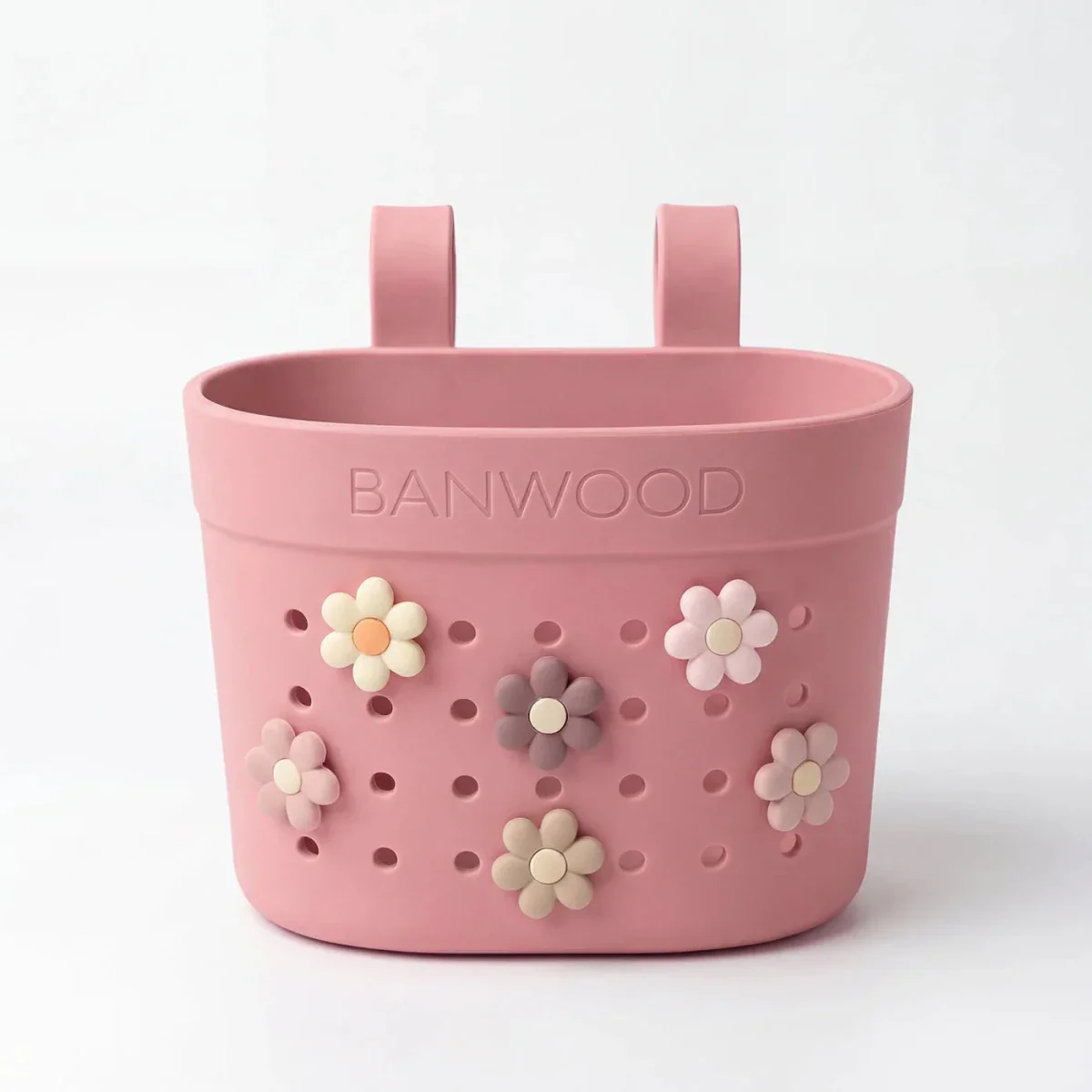 Banwood Kinderstep- en Fietsmandje Pin & Ride Raspberry - Image 2