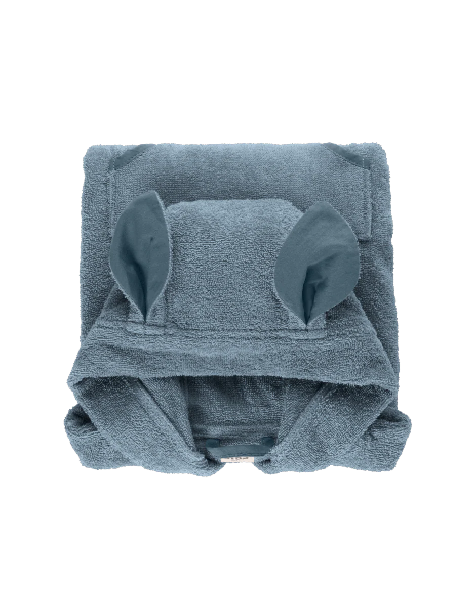 BIBS Badcape Baby Poncho Kangaroo Petrol - Image 2