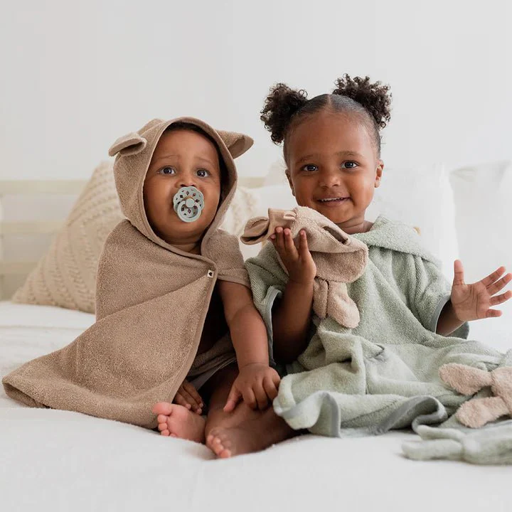 BIBS Badcape Baby Poncho Kangaroo Petrol - Image 8