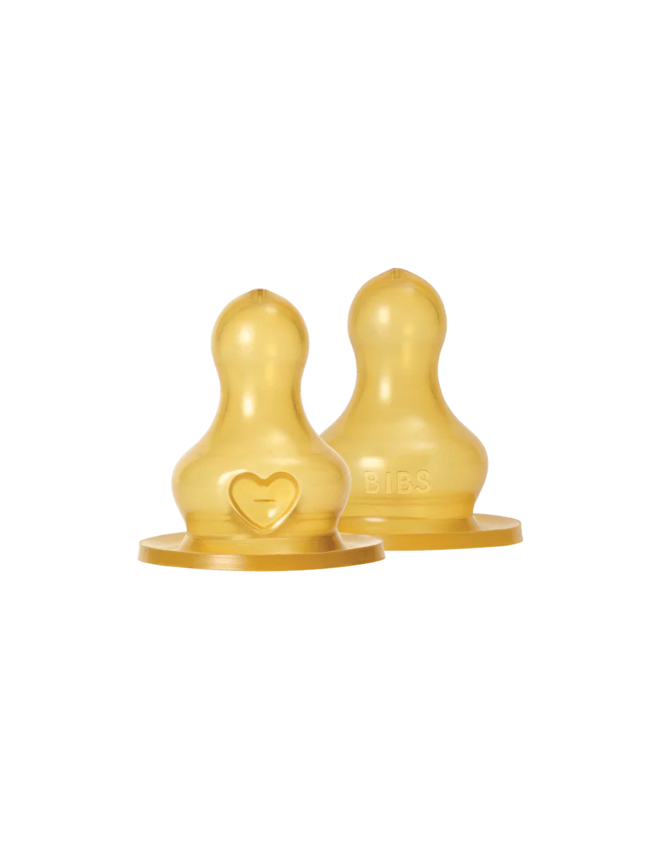 BIBS Flesspeen Rond Latex 2St Fast Flow