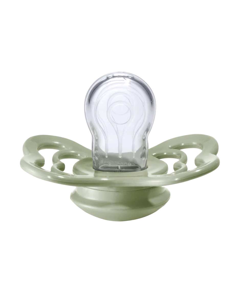BIBS Speen Maat 1 Sage/Hunter Green Supreme Silicone 2st - Image 3
