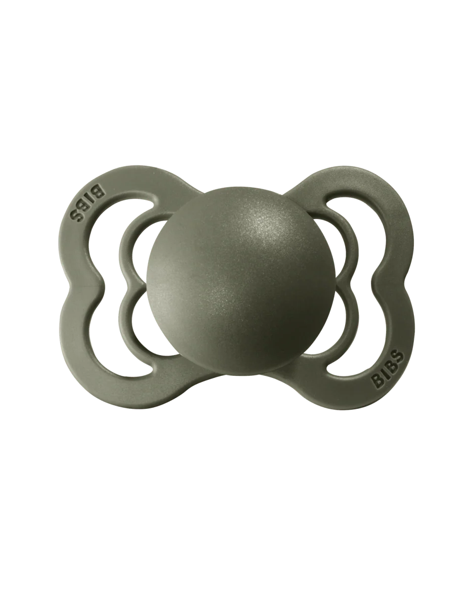 BIBS Speen Maat 1 Sage/Hunter Green Supreme Silicone 2st - Image 4