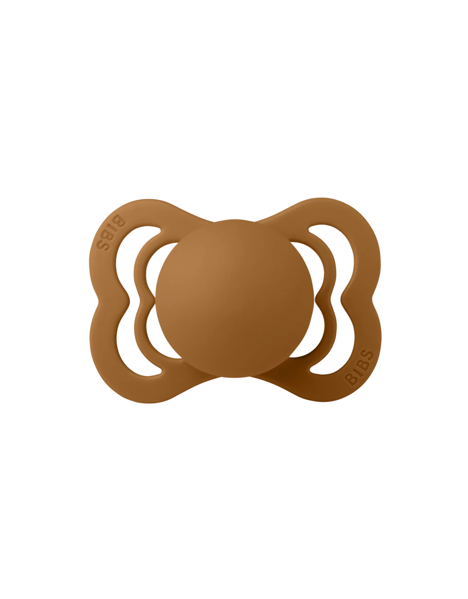 BIBS Speen Maat 1 Silicone Supreme Caramel