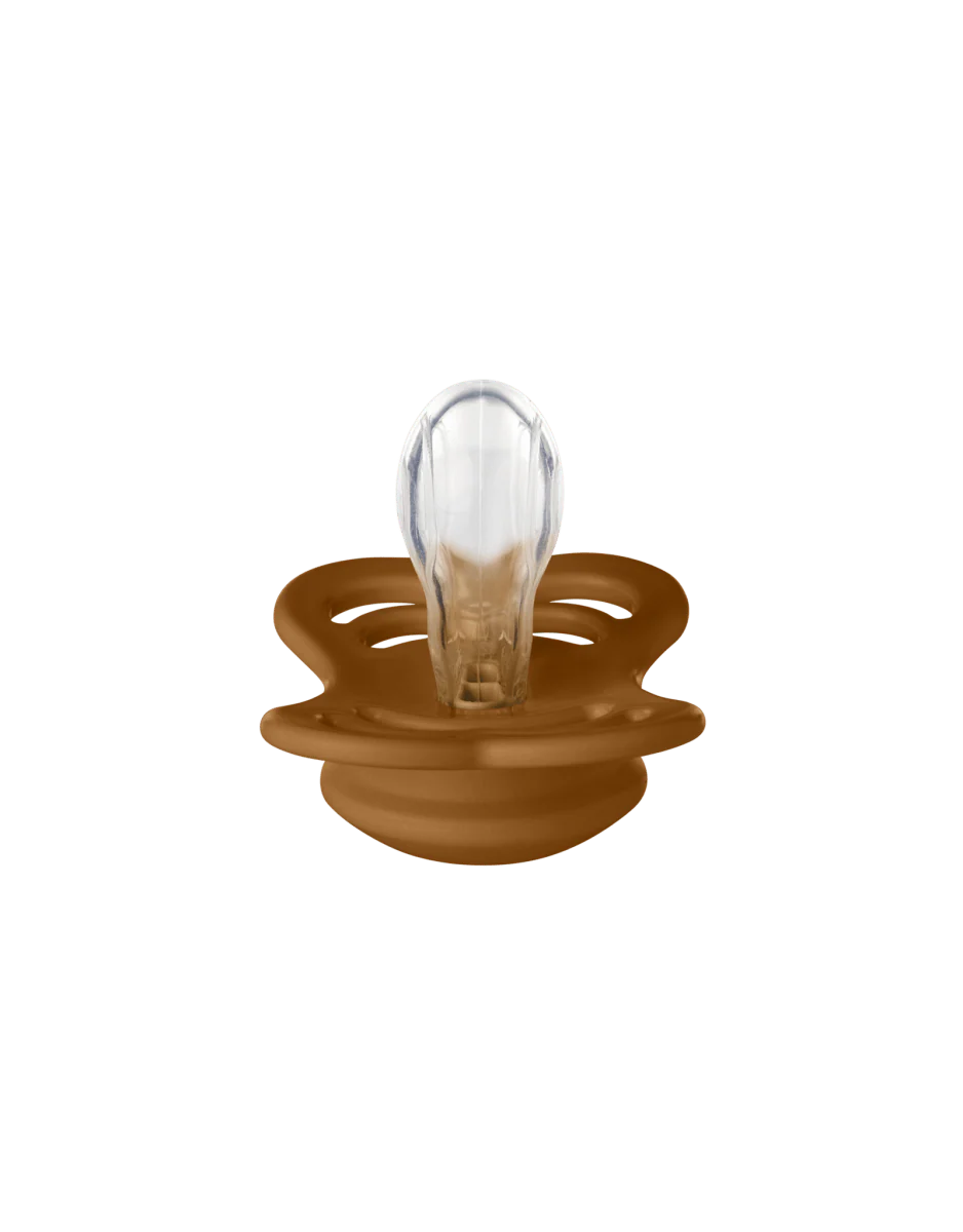 BIBS Speen Maat 1 Silicone Supreme Caramel - Image 2