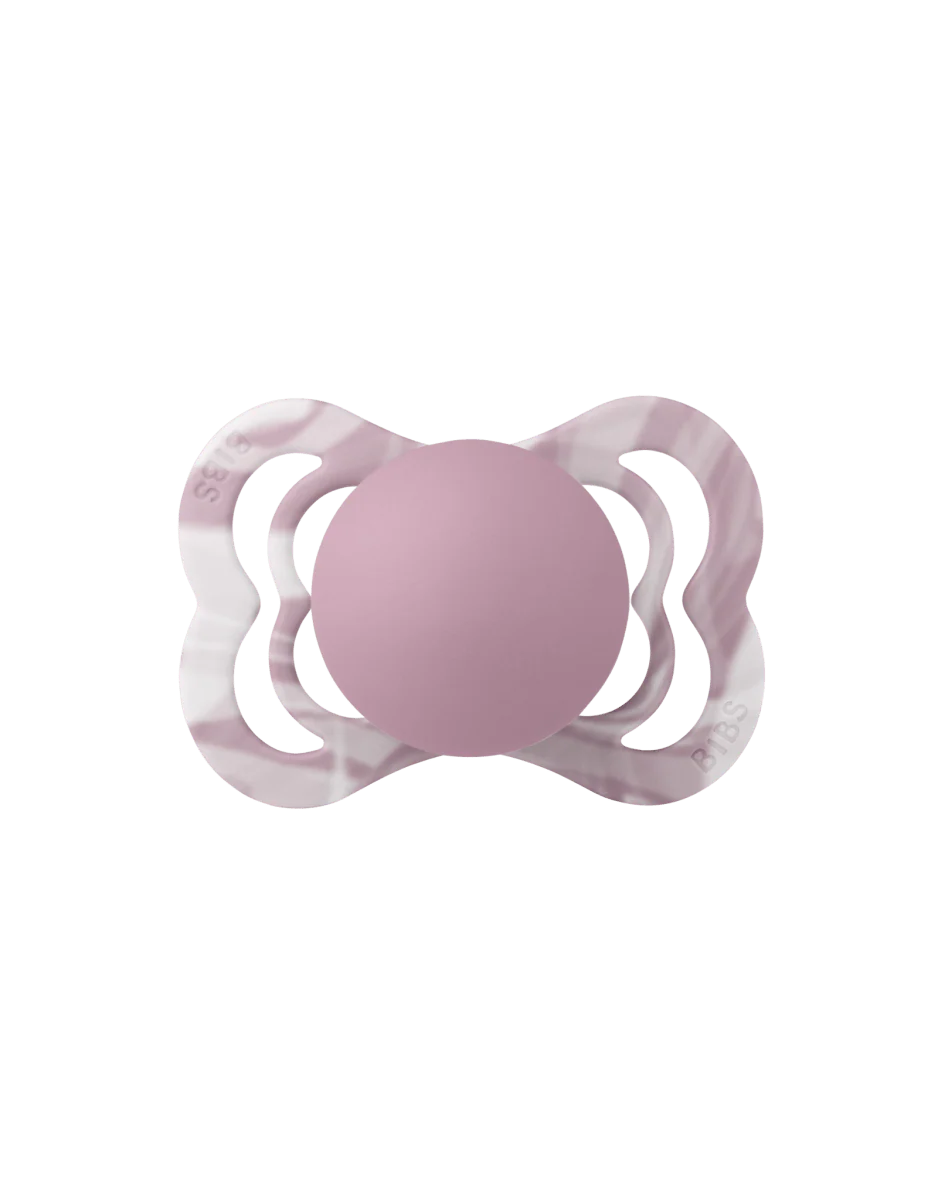 BIBS Speen Maat 1 Silicone Supreme Heather White