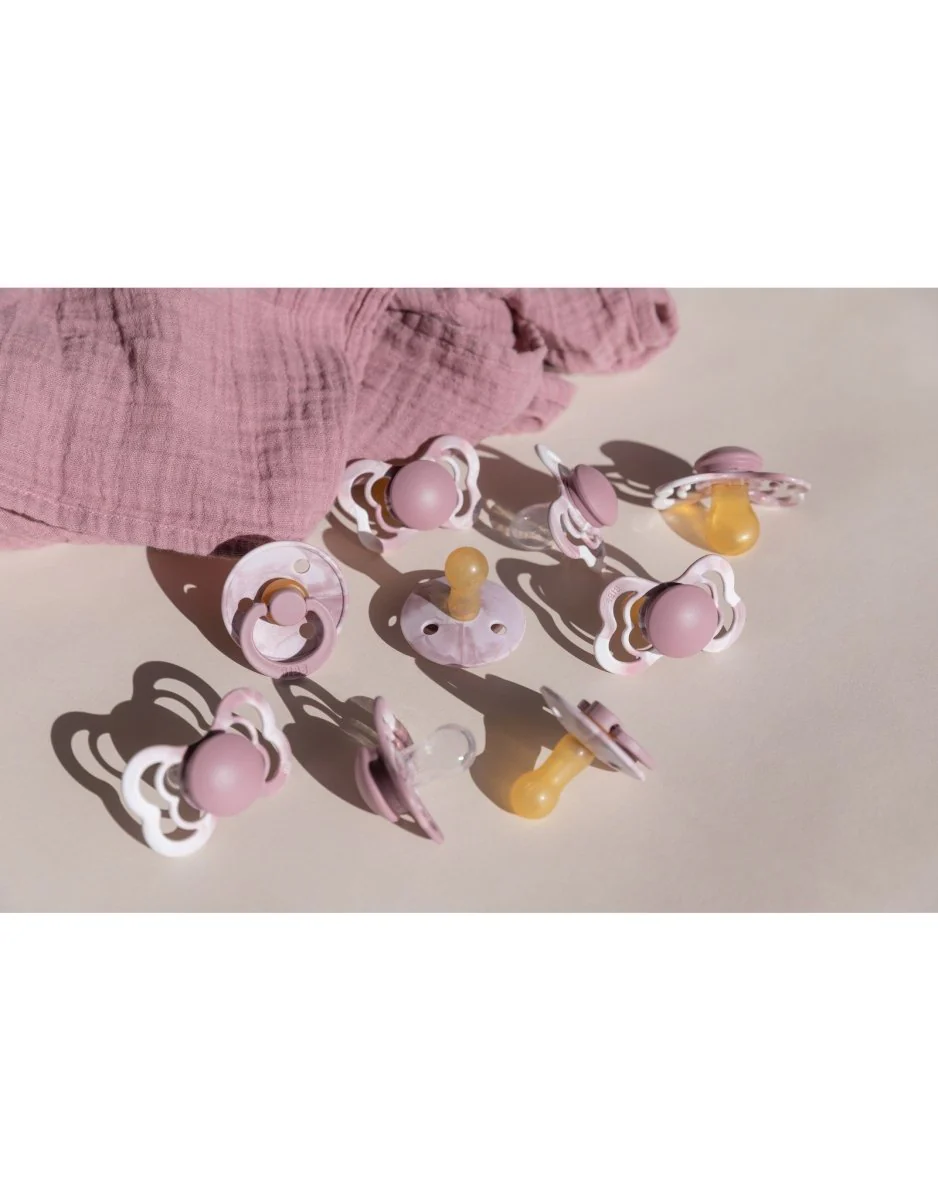 BIBS Speen Maat 1 Silicone Supreme Heather White - Image 3