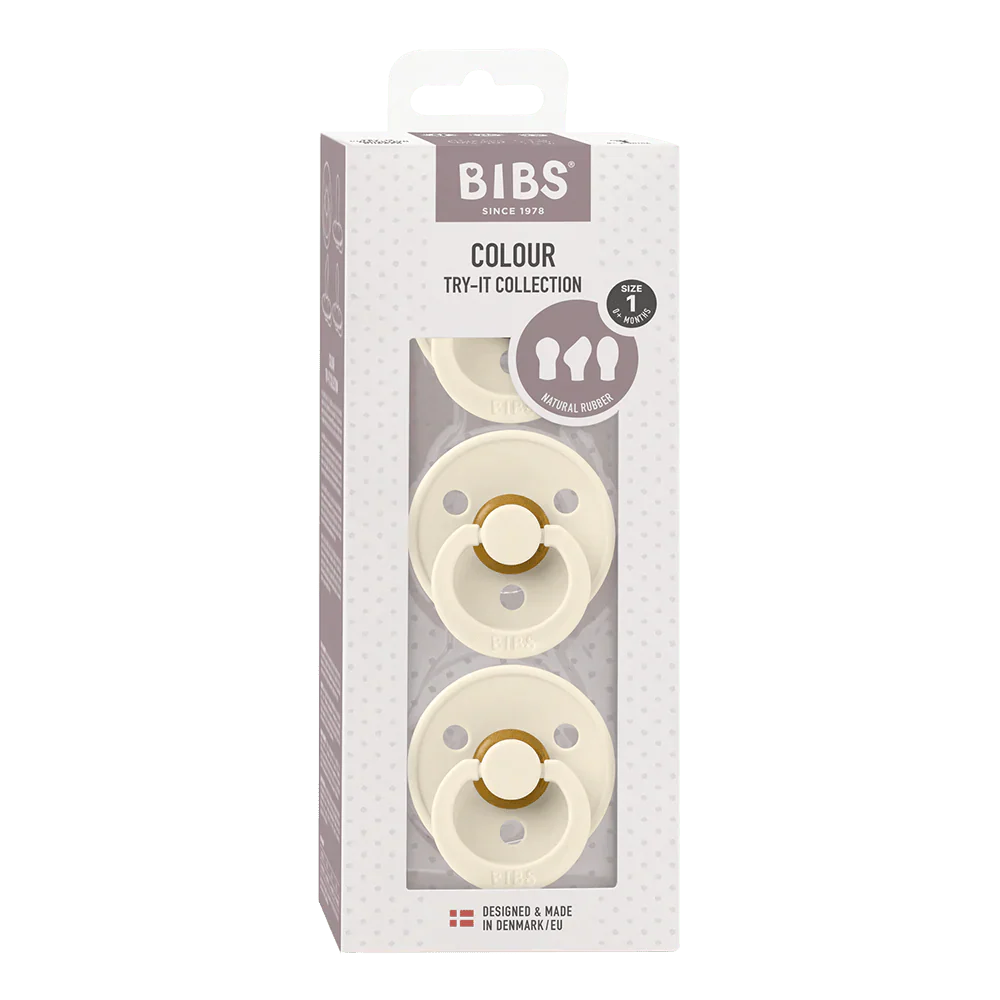 BIBS Speen Maat 1 Try-It Box Ivory - Image 5