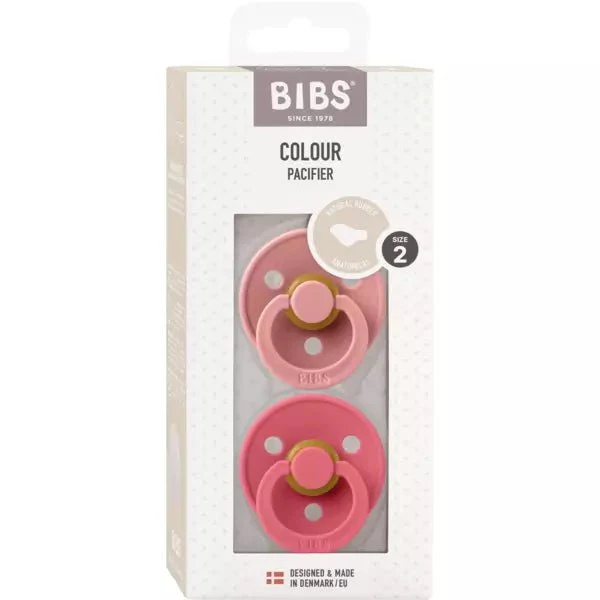 BIBS Speen Maat 2 Anatomical Dusty Pink/Coral - Image 3
