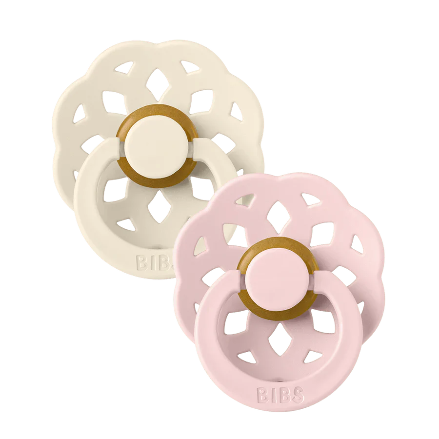 BIBS Speen Maat 2 Latex Boheme Ivory/Blossom 2st