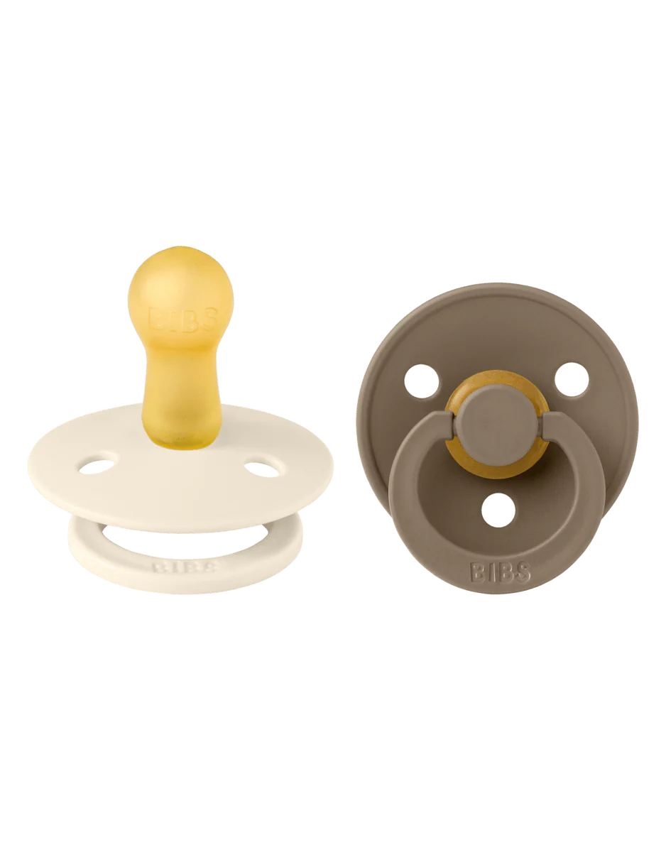 BIBS Speen Maat 2 Latex Dark Oak/Ivory 2st