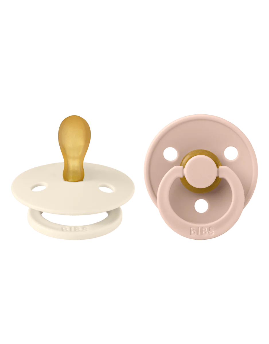 BIBS Speen Maat 2 Latex Symmetric Ivory/Blush 2st