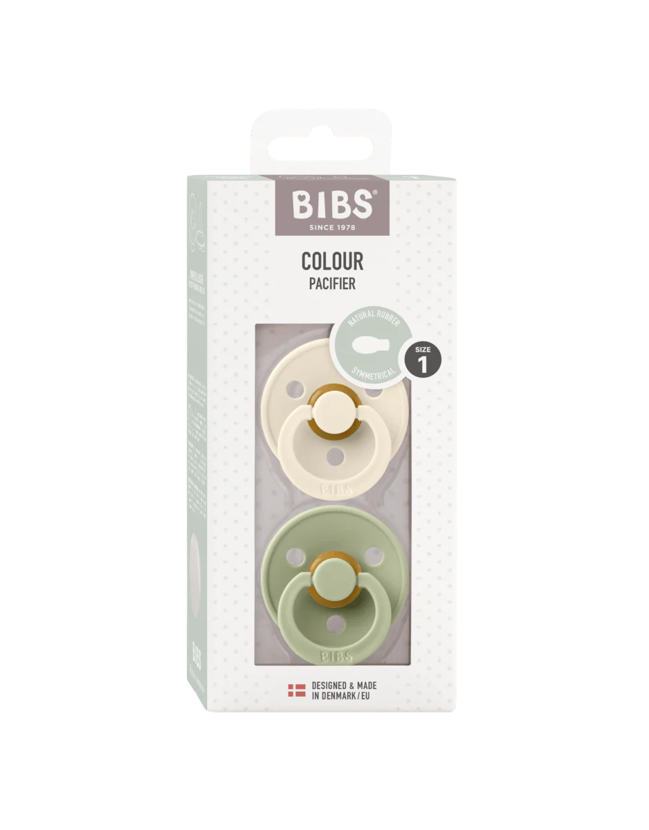 BIBS Speen Maat 2 Latex Symmetric Ivory/Sage 2st - Image 2