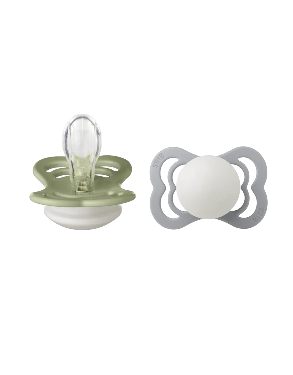 BIBS Speen Maat 2 Sage Night/Cloud Night Supreme Silicone 2st - Image 2