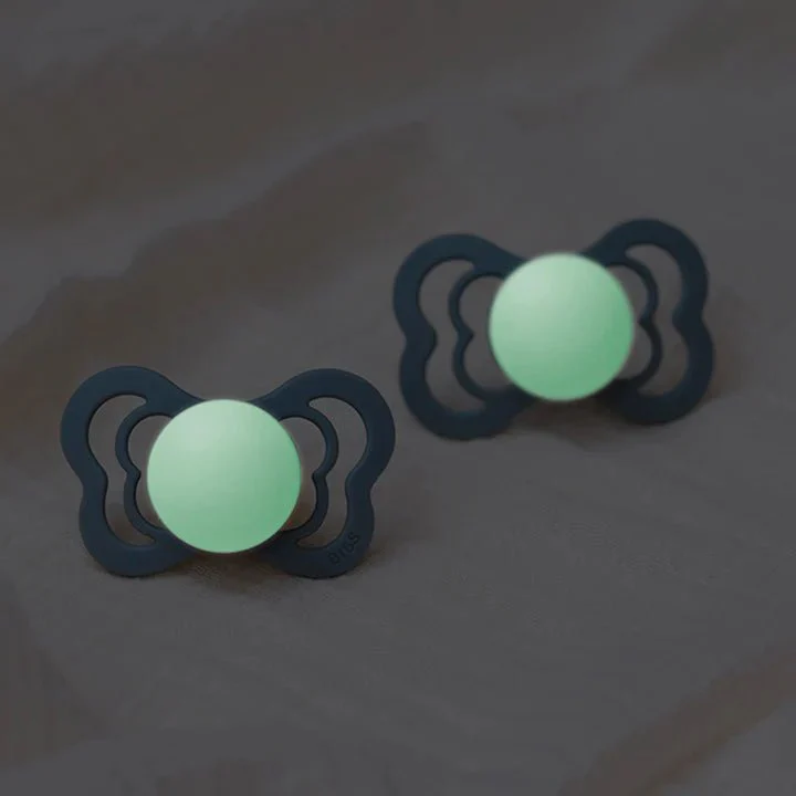 BIBS Speen Maat 2 Sage Night/Cloud Night Supreme Silicone 2st - Image 7