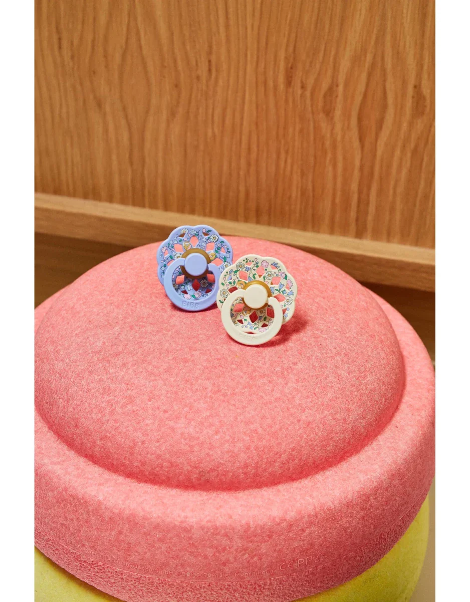 BIBS Speen Maat 2 X Liberty Pacifier Boheme Chloe Meadow Ivory Mix 2St - Image 6