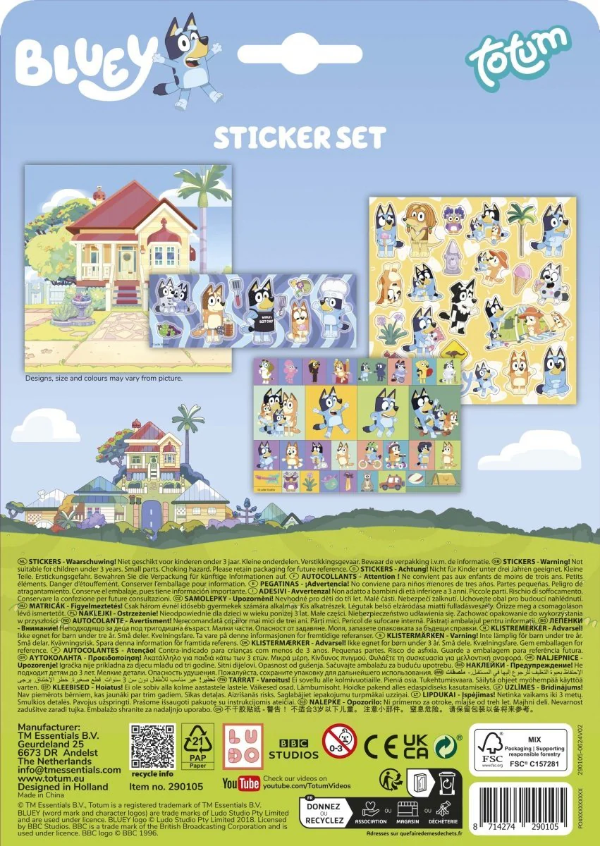 Bluey Stickers 3st - Image 10