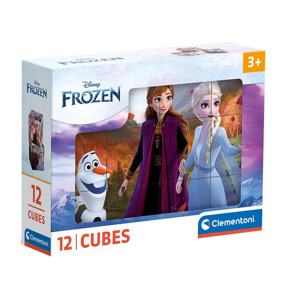 Clementoni Puzzel Blokken Frozen 12 Delig - Image 2