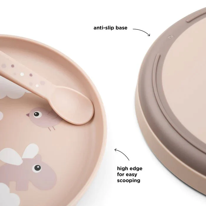 Done by Deer Babybord Happy Clouds Powder Rond - Image 3