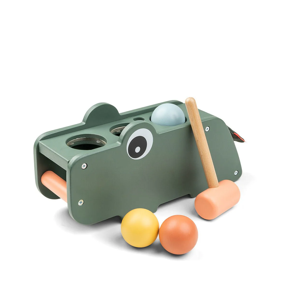 Done by Deer Houten Speelgoed Hamerbank Croco Green - Image 2
