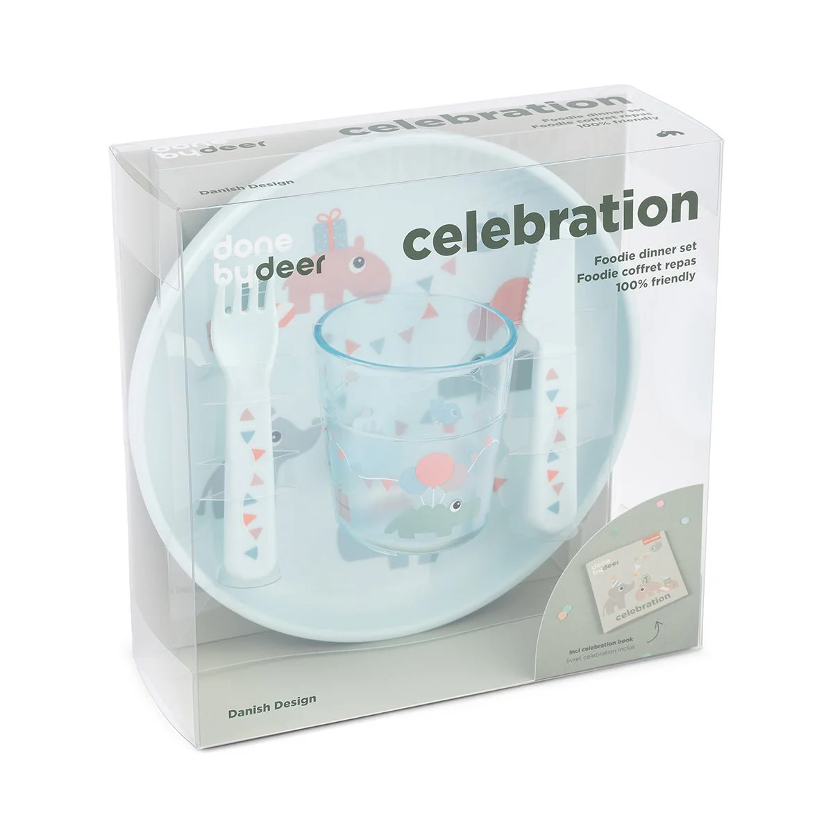 Done by Deer Kinderservies Set Celebration Blue - Image 2