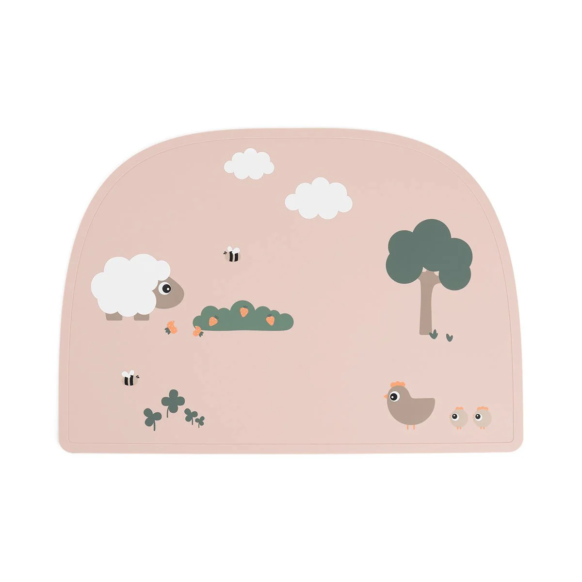 Done by Deer Placemat Tiny Farm Powder 38Cm