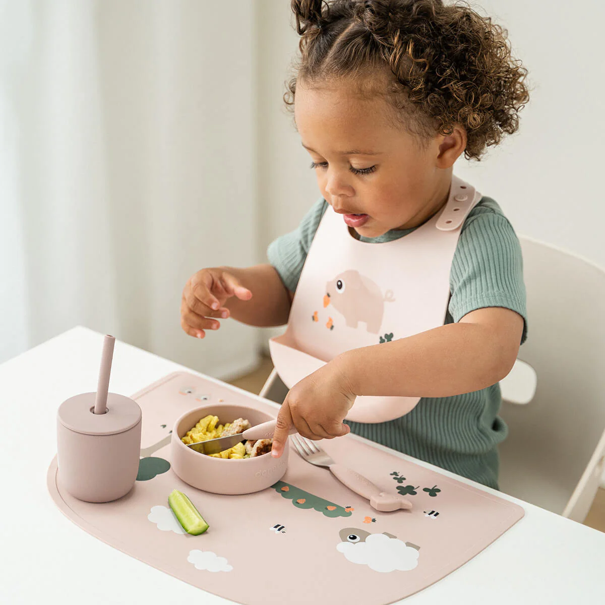 Done by Deer Placemat Tiny Farm Powder 38Cm - Image 5