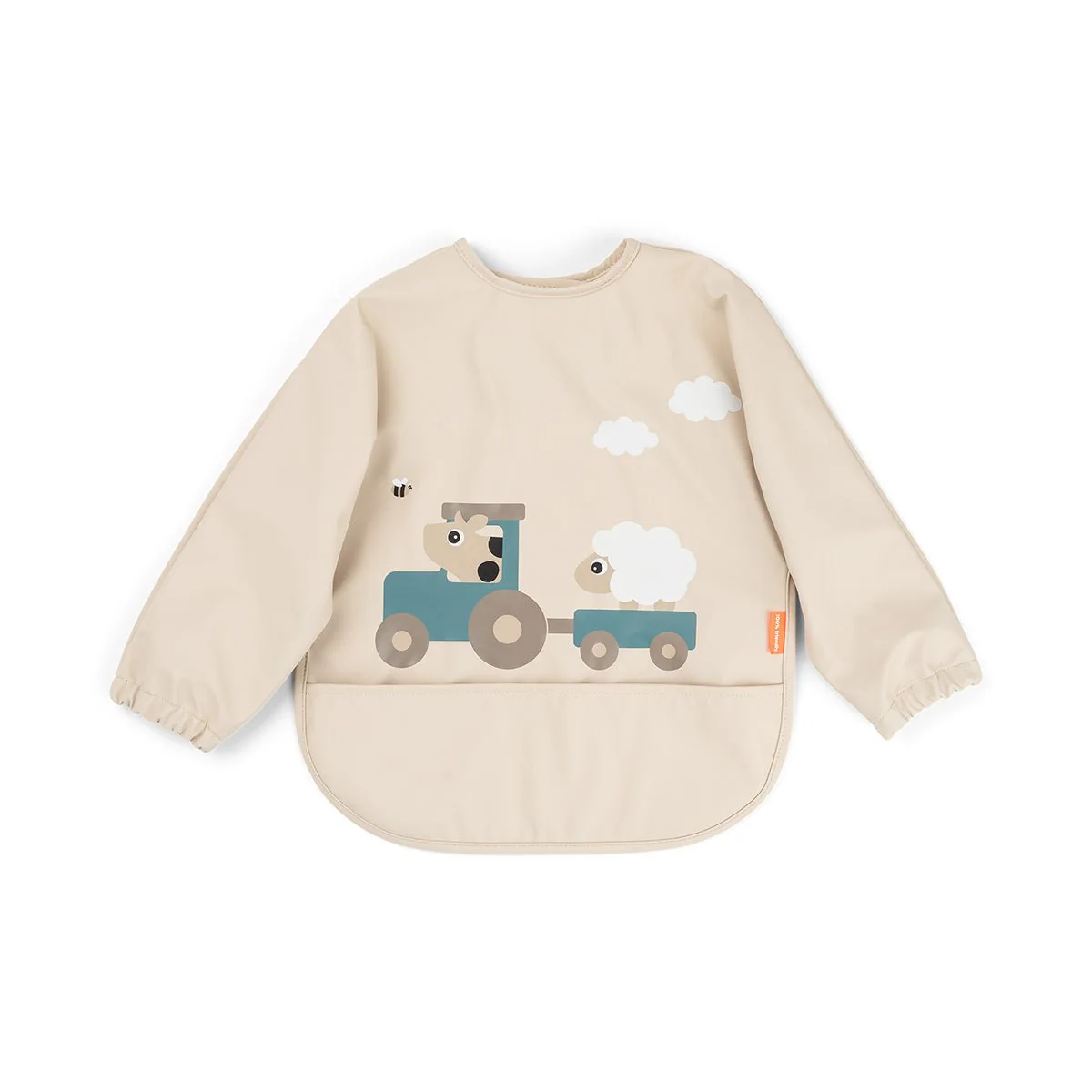 Done by Deer Slabbetje Met Lange Mouwen Tiny Farm Sand