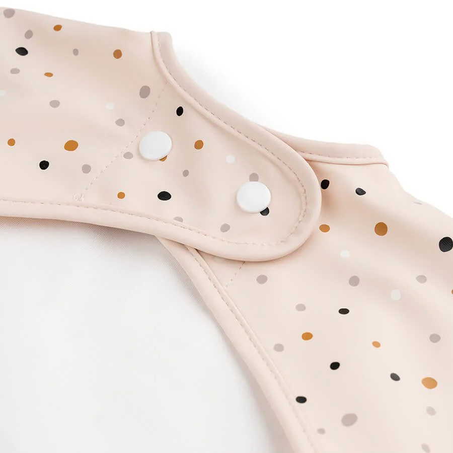Done by Deer Slabbetje Met Mouwen Happy Dots Powder - Image 3