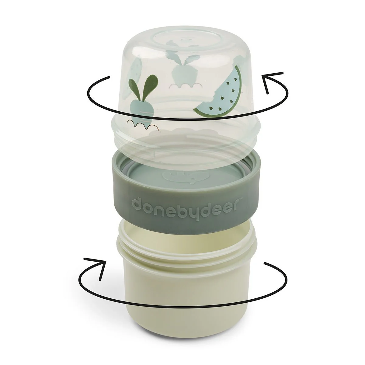 Done by Deer Snackbakje S Birdee Green 150ml - Image 4