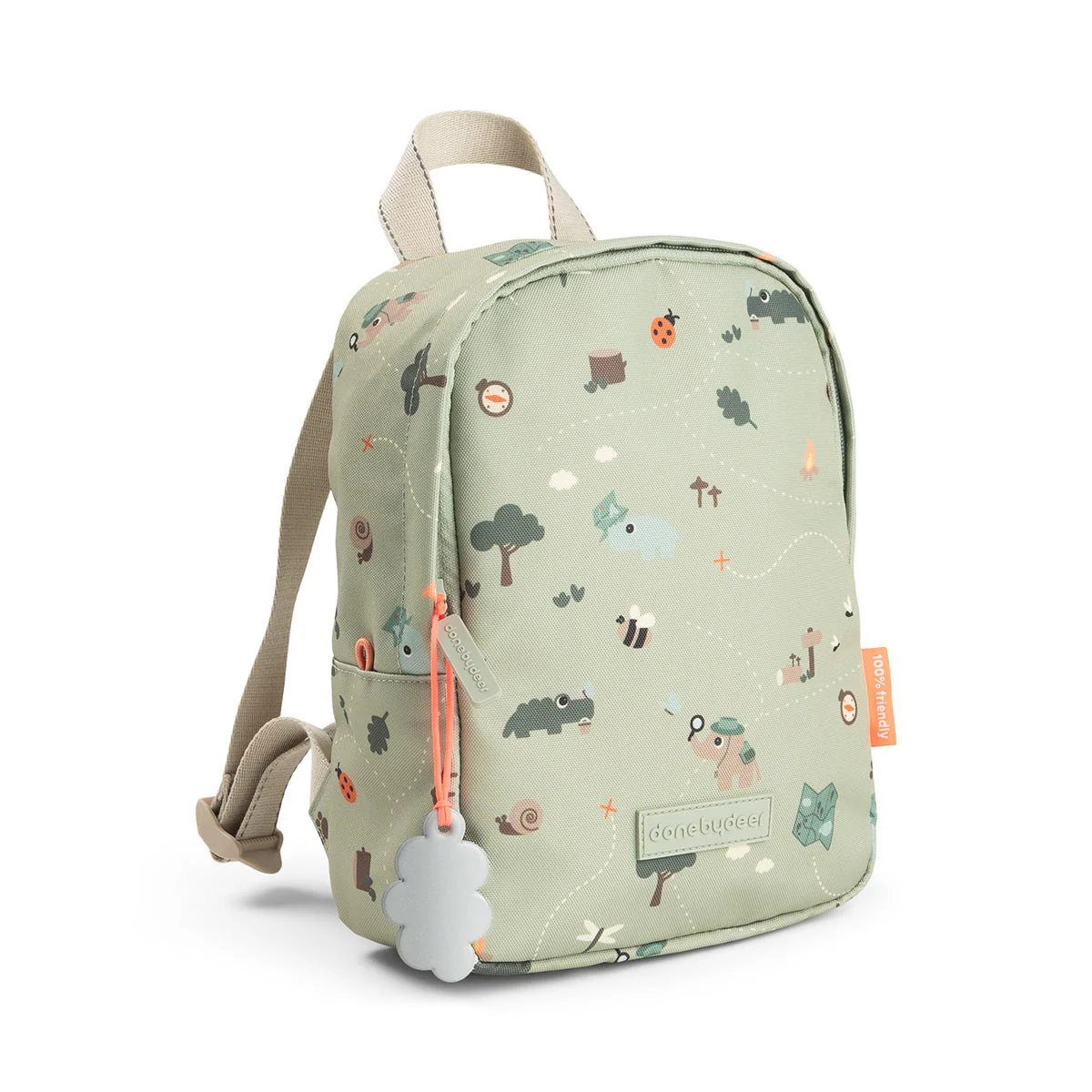 Done By Deer Tiny Rugzak Tiny Trails Green 4L