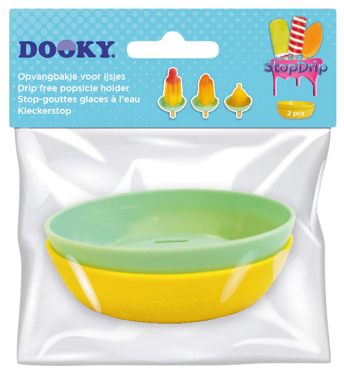 Dooky Kinder Servies Geel-Mint 2st Stop Drip - Image 9