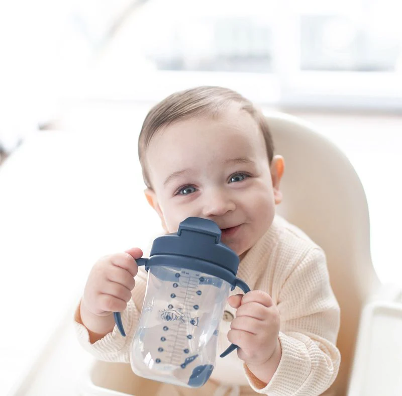 Dr. Brown's Baby's Eerste Rietjesbeker Blauw 270ml - Image 4