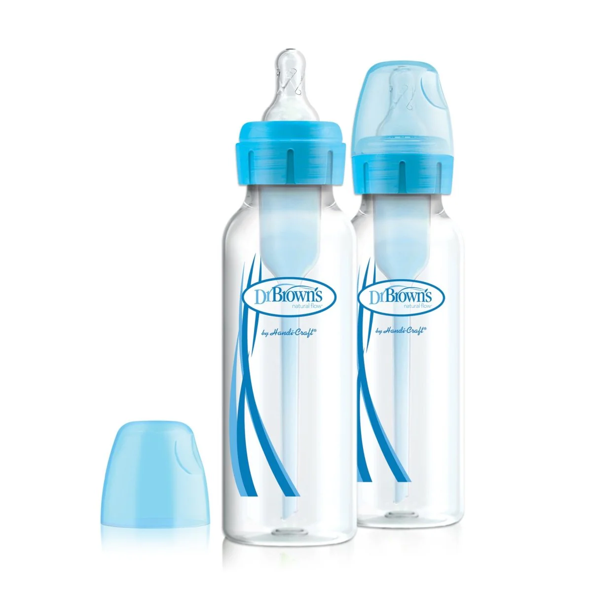 Dr. Brown's Options+standaardfles 250ml duopack blauw