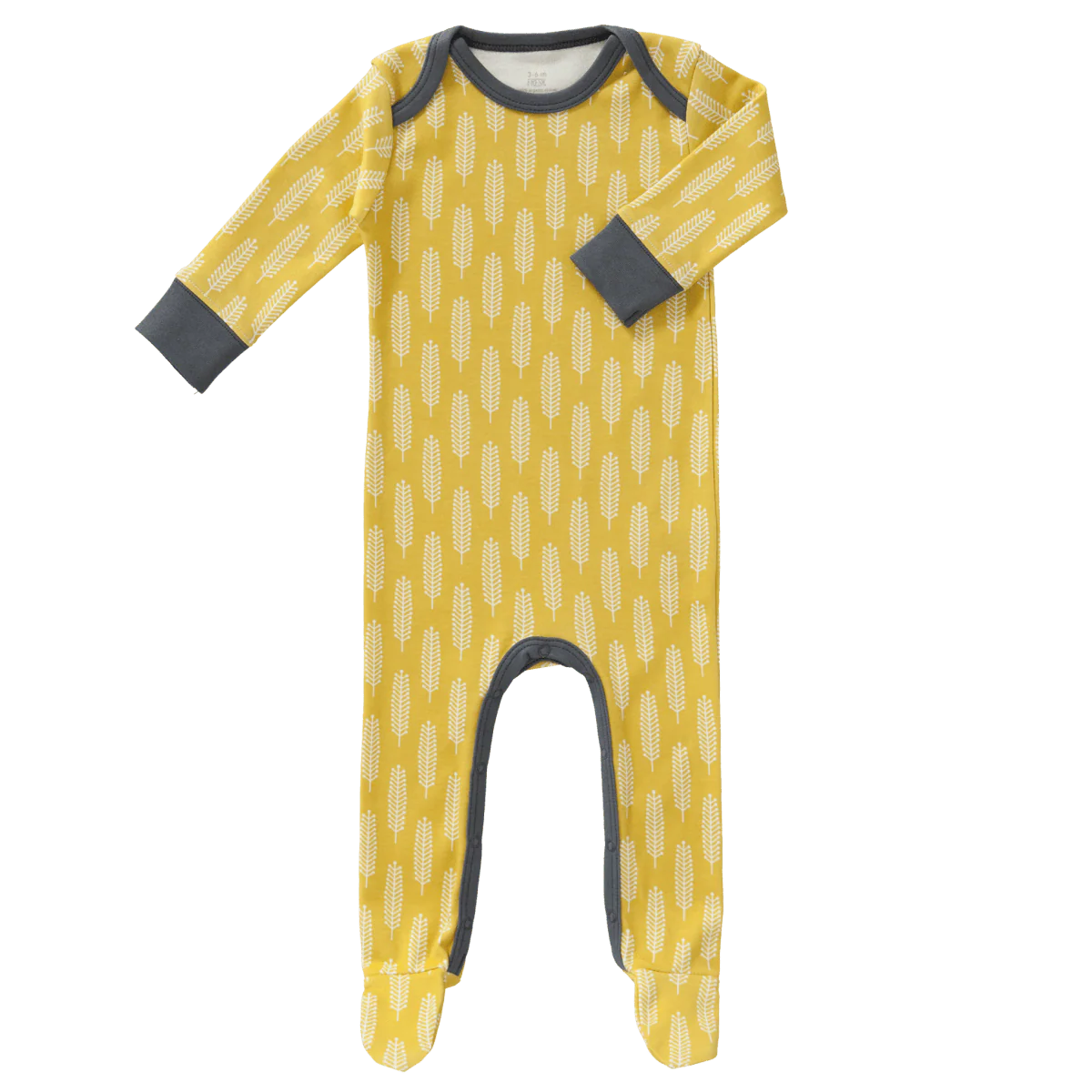 Fresk Baby Pyjama Met Voet Havre Vintage Yellow