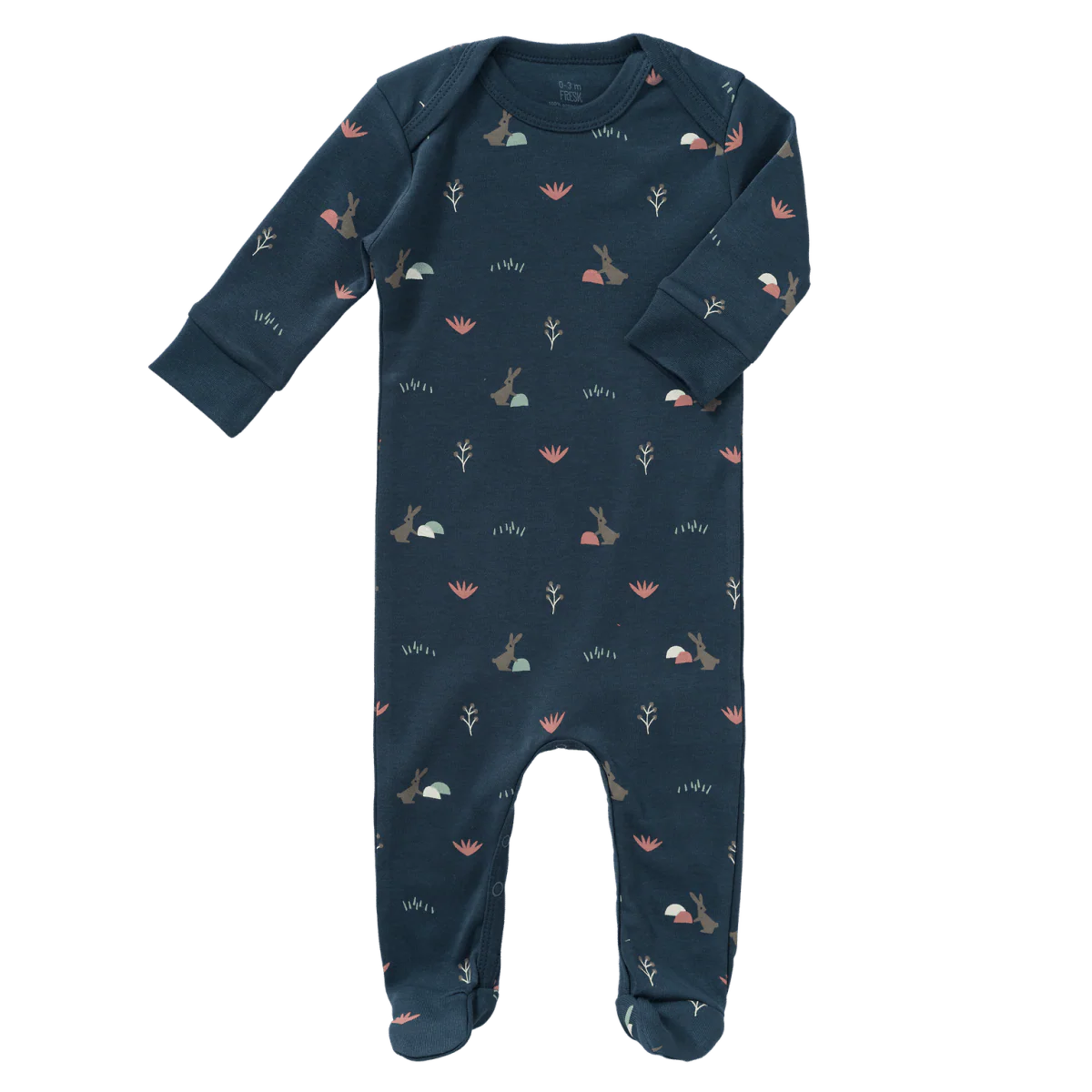 Fresk Baby Pyjama Rabbit Met Voeten Mood Indigo