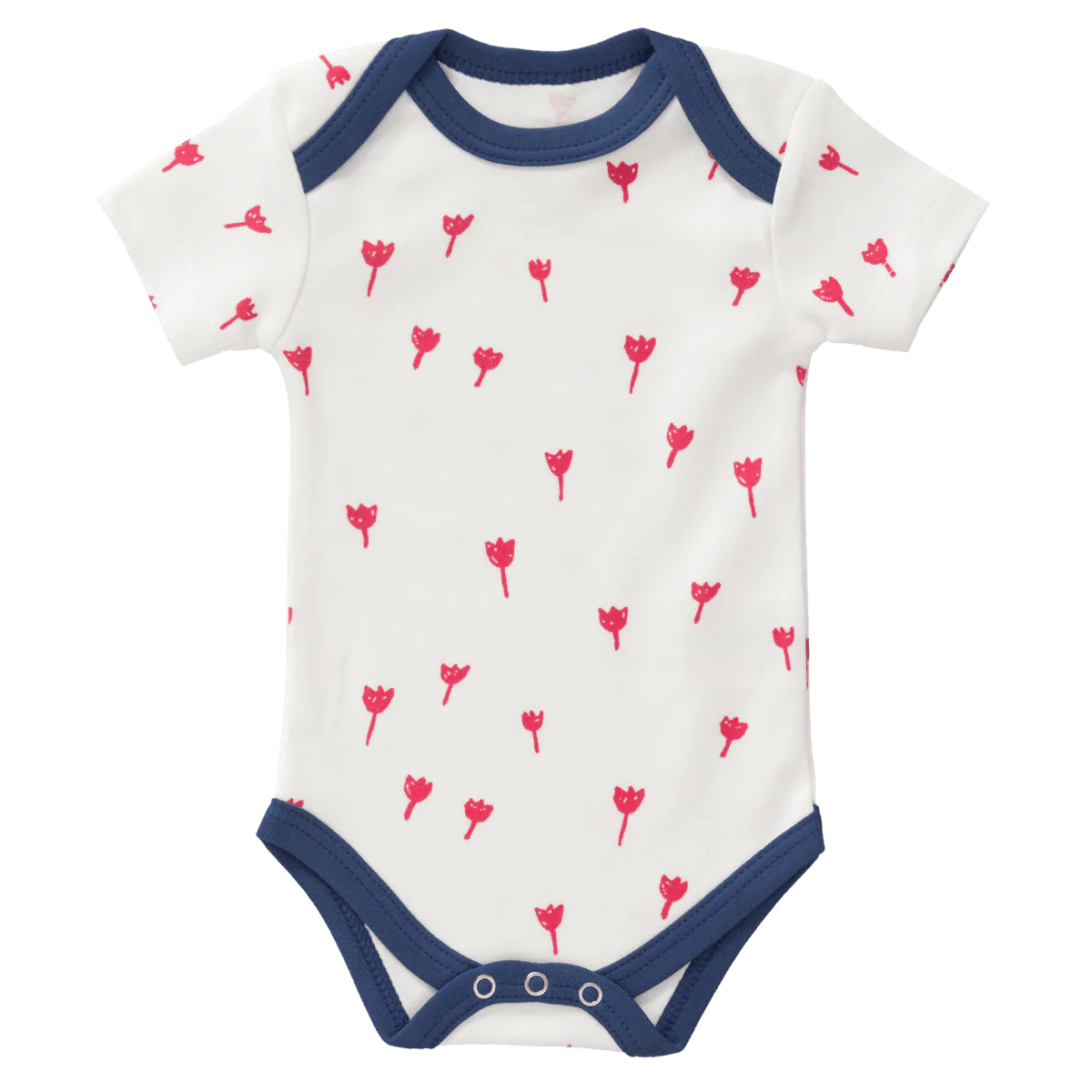 Fresk Romper Korte Mouw Tulip Red