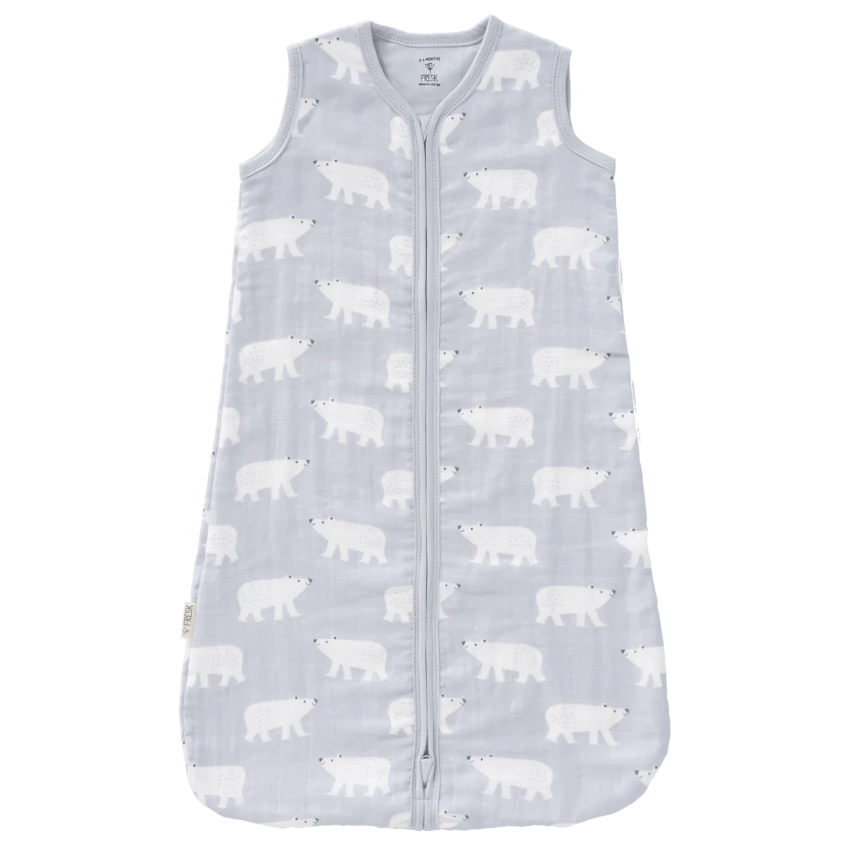 Fresk Slaapzak Baby Muslin Polar Bear 2-laags