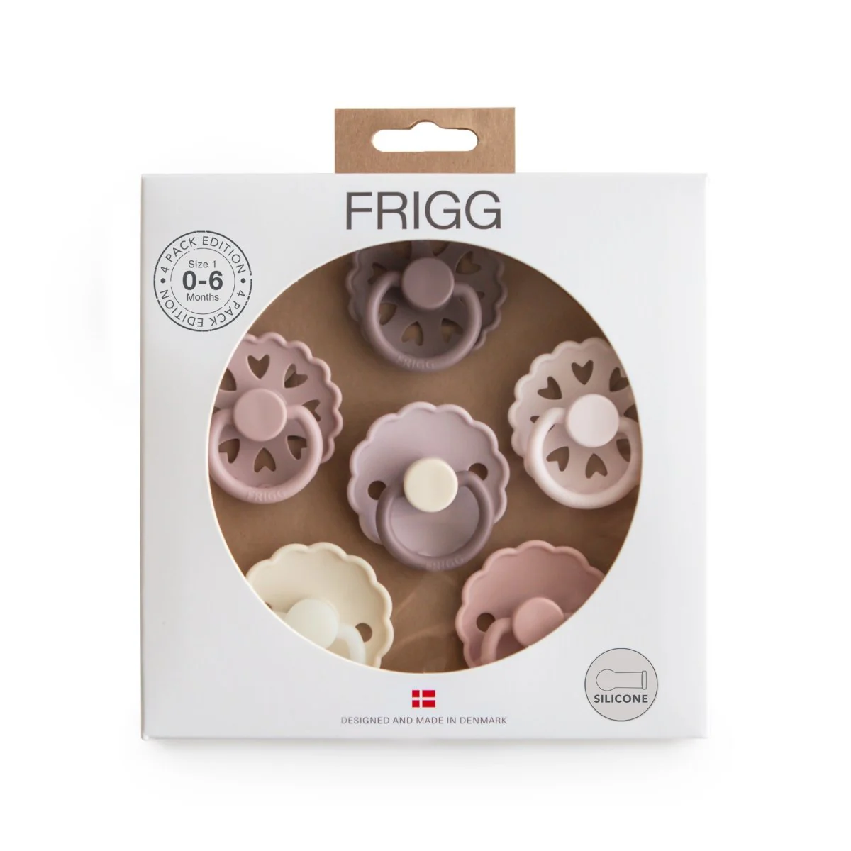 Frigg Speen Maat 1 Blooming Love Silicone 6St