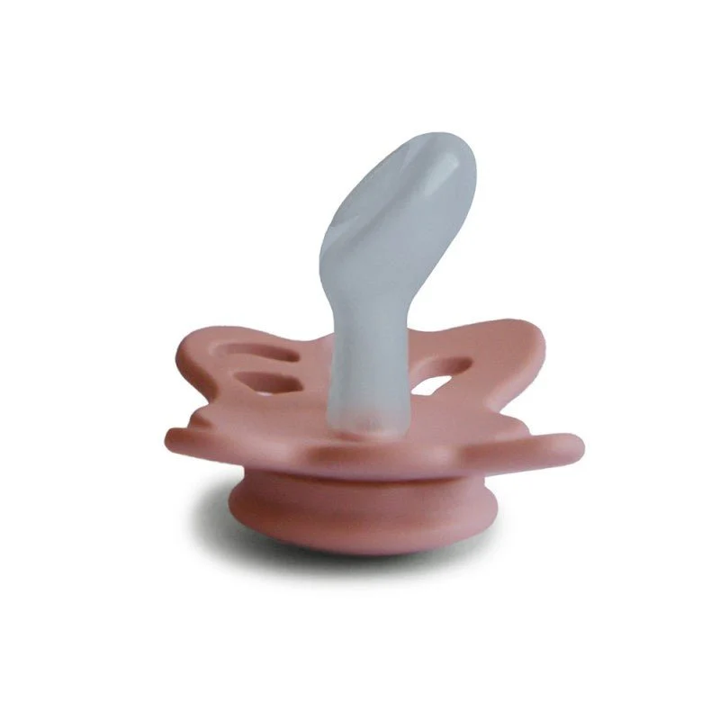 Frigg Speen Maat 1 Butterfly Anatomical Pretty Peach Silicone - Image 2