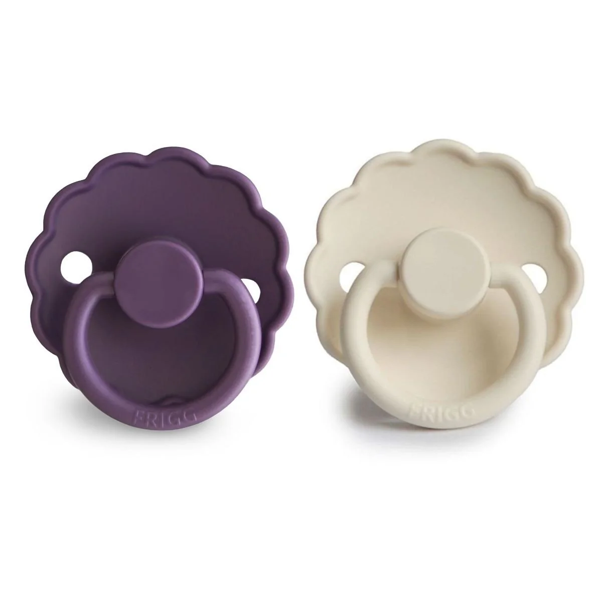 Frigg Speen Maat 1 Daisy Violet Dream/Cream Silicone 2St